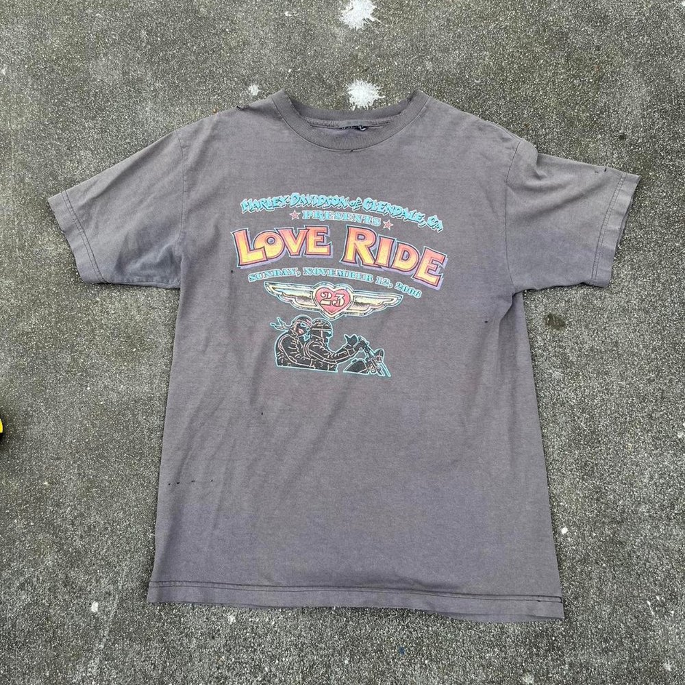Vintage Y2K 06’ Harley Davidson Washed Grey Shirt